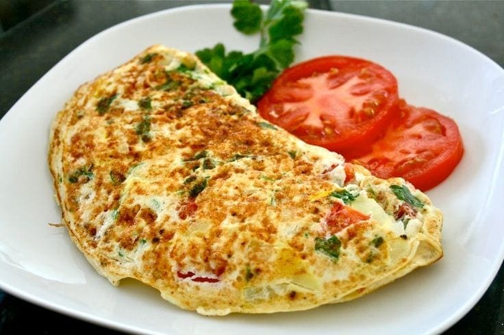 tomato-and-olive-omelette